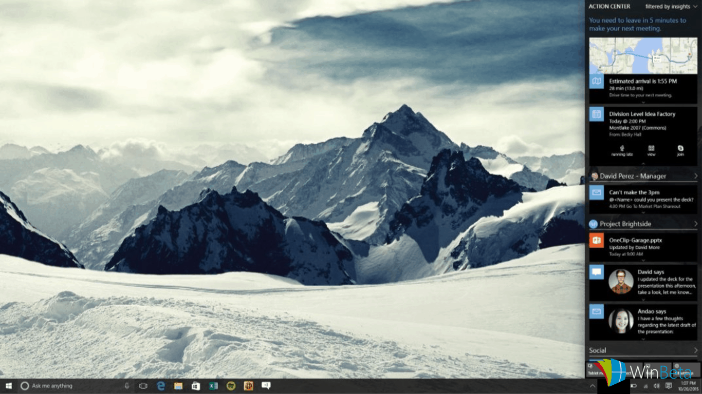 actioncenterconcept Windows 10 Redstone: Card UI coming to Action Center and Cortana