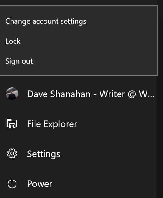 sign-in-account-options Windows 10 Anniversary Update: What's new with the Start Menu